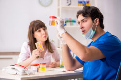 Doctor for urine test