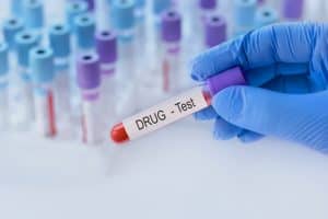 Blood drug test vial testing for kratom